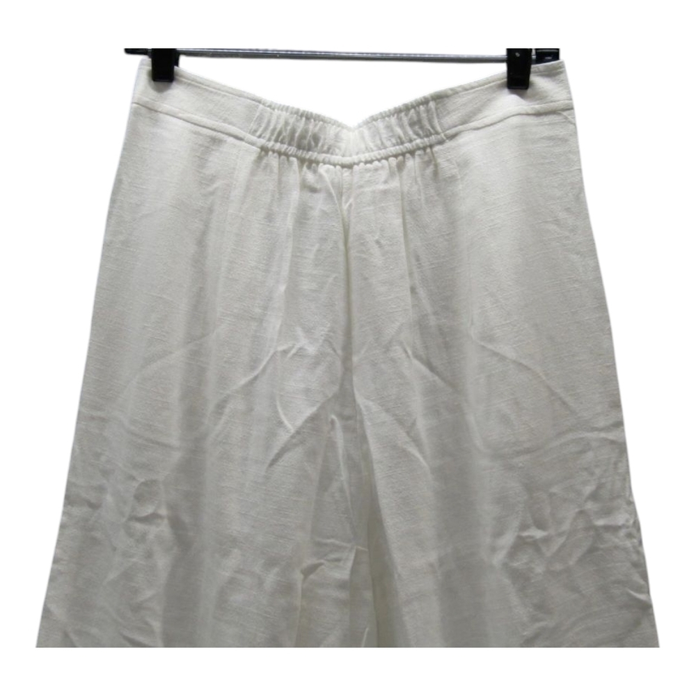 The Noli Shop Women's Linen Pant White Size M Seychelles Relaxed $MSRP $125 - Picture 6 of 12